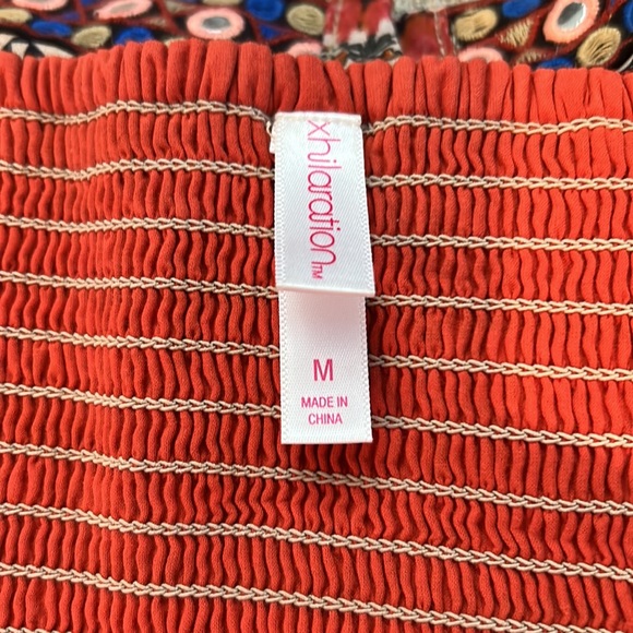 Exhilaration ETHNIC BOHEMIAN BUSTIER Crop top with Shorts - Picture 8 of 9